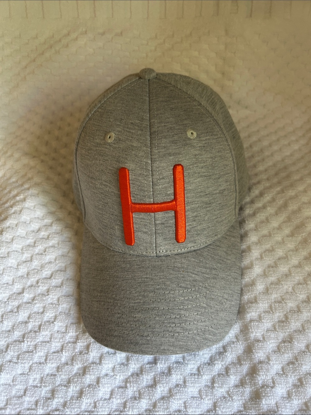 Hooters Grey Baseball Cap with Orange 'H' Accent